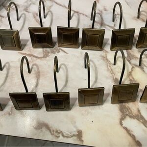 🪝Gold Shower Curtain Hooks for Modern Decor💛